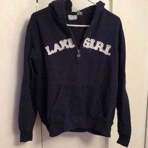 Lake Girl Zip-up Sweatshirt
